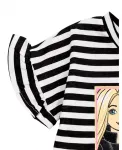 Футболка для девочек и тюль из сетки Barbie, черный - фото 6