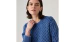 Пуловер Boyfriend Cable Crewneck Levi's, Indigo Blue - Light Wash - фото 4