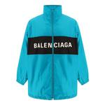 Куртка Balenciaga Logo Zip-Up Jacket 'Teal' - фото