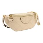 TORY BURCH Сумка-пояс трансформируемая Fleming кремовая - фото 2