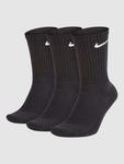 Носки Nike Everyday Cush Crew 3P Socks, black/white - фото