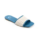 Сандалии Mikala Slide Sandal Journee Collection, синий - фото