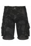Шорты Alpha Industries CAMO, Black Camo/Black - фото