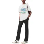 Футболка оверсайз с принтом LOEWE, белый - фото 5