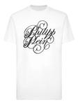 Футболка Plein Coursive с вышивкой Philipp Plein, белый - фото