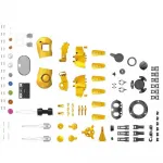 Детский конструктор Deqube Tobbie The Robot, золотой - фото 4