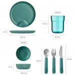 Детский набор посуды Детская посуда Mio Набор из 6 шт. Mepal, Deep Turquoise - фото 4
