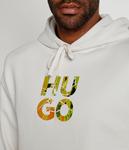 Толстовка мужская Hugo с золотым логотипом, белый - фото 4