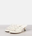 Кожаные мюли Anagram Loewe, Anthurium White - фото 4