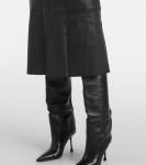 Платье миди из кожи Kosma Joseph, черный - фото 5