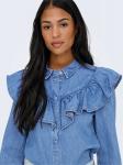 ONLY Блуза 'ONLINDIGO' в синем дениме - фото 4