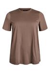 Футболка Zizzi Basic T-shirt, Morel/Brown - фото