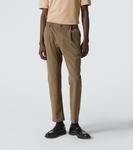 Прямые брюки из сирсакера Herno, Verde Militar - фото 3