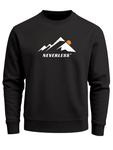 Neverless Свитшот 'Minimalistic Mountain' в черном цвете - фото