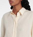 Рубашка из льняной ткани Mignonette Eres, Corail Blanc - фото 4