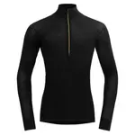 Лонгслив DEVOLD OF NORWAY Wool Mesh 190 half zip, черный - фото