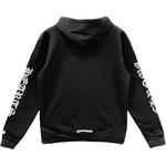 Худи с вертикальным логотипом Chrome Hearts, черный - фото 3