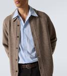 Кардиган из шерсти яка Frame, Dark Taupe - фото 5