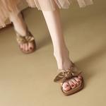 Женские сандалии Slide TAFN, Apricot - фото 5