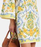 Печатное мини-платье Farm Rio, Sicily Off-White - фото 5