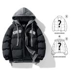 Стеганая куртка унисекс JCUI, Хаки - фото 5