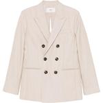 AMIPARIS Двубортный пиджак Ами Парис с разрезом, Beige - фото