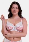 Бюстгальтер Sans Complexe Underwired bra, Imprimé Floral Blanc Et Rouge/Red - фото