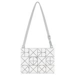 ISSEY MIYAKE Плечевая сумка из ПВХ матовая белая - фото