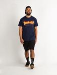 Футболка Thrasher Flame T-Shirt, navy - фото 4