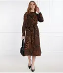 Платье с поясом Weekend Maxmara, коричневый - фото 2