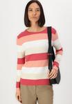 Джемпер TOM TAILOR STRUCTURED STRIPED, Red/Apricot/Apricot - фото 4