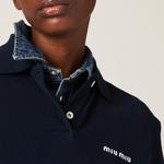 Рубашка женская синяя Miu Miu - фото 6