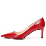Кроссовки pointed saffiano leather heels 'red' Prada, красный - фото