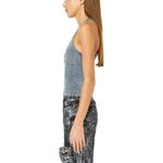 Футболка-майка женская синяя DIESEL - фото 5