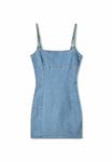 Джинсовое платье SHORT Bershka, цвет Light-Blue Denim - фото 4