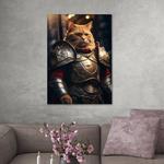 Картина на холсте Hustling Sharks Sir Cat, коричневый - фото 3