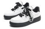 Кроссовки Jifffly Skateboard Shoes Unisex Low-Top White Black - фото 2
