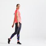 Леггинсы для фитнеса с карманом - черный/розовый Domyos - фото 2