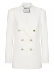 Двубортный блейзер Philipp Plein, белый - фото