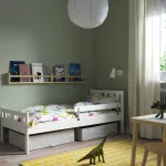Детская кровать, белая, 70x160 см, KRITTER IKEA - фото 2