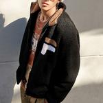 Бархатная куртка мужская черная Fila, черный - фото 6