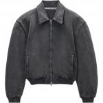 Бомбер с застежкой-молнией Alexander Wang, серый - фото