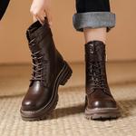 Ботинки женские Daphne Martin Boot на шнуровке, бежевый - фото 12