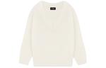 WE11DONE Вязаный свитер FW23 женский белый - фото