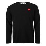 Свитер sweater red emblem 'black' Comme Des Garcons Play, черный - фото