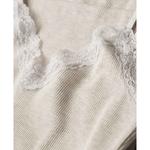 Блуза Superdry Essential Lace Trim, бежевый - фото 3