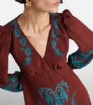 Платье миди с принтом Etro, Print On Bordeaux Base - фото 4