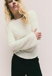 Джемпер Next REGULAR FIT FLUFFY LONG SLEEVE CREW NECK , Ecru/Beige - фото
