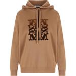 Толстовка Max Mara Velvet Logo MaxMara, коричневый - фото
