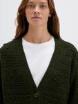 Вязаный кардиган Mavi, темно-зеленый - фото 5